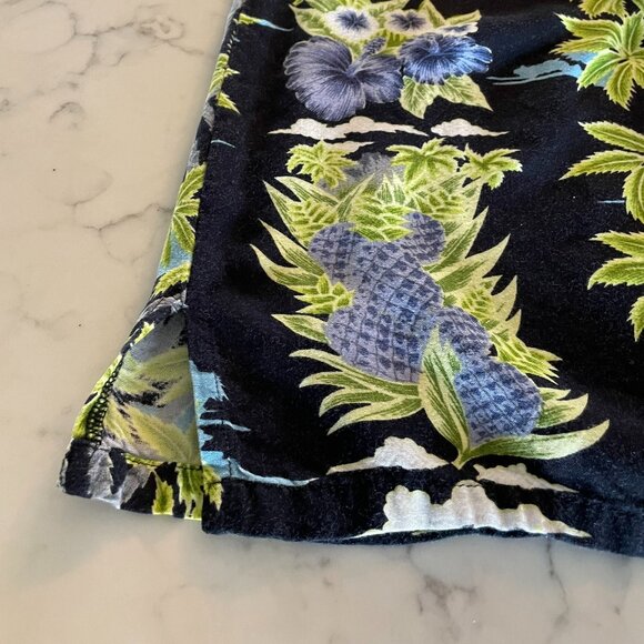 Vintage Men's Tropical Hawiian  Shirt Floral Buttons - Spider Fashion - Sz M - Picture 12 of 13